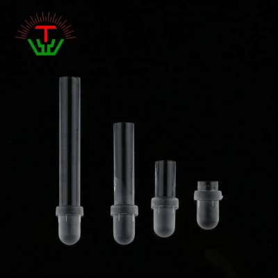 93%Transparent Polishing 5.0mm hole Plastic led light pipe