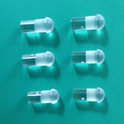 Water proof plastic led light pipe with thread used for LED 0805